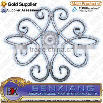 wrought iron rosette manufacturer in China brand BenXiang ornamental Flower Panels