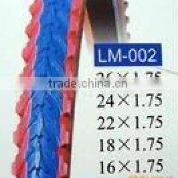 color bicycle tyre