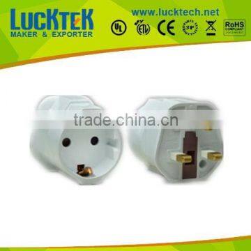 British UK to SCHUKO German Euro travel adapter