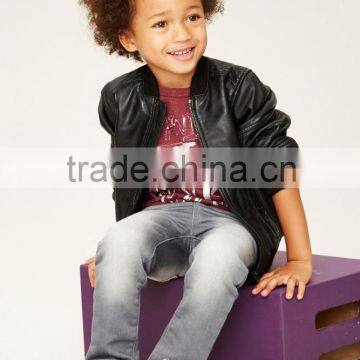 child leather bomber jacket