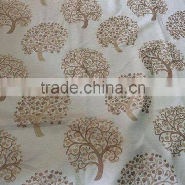 New Arrival Little Tree Design 100% Polyester Jacquard Curtain Fabric