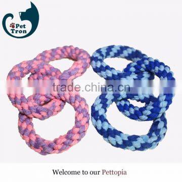 Three rings dog rope toy