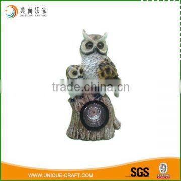 Polyresin Decorative Owl With Solar Light