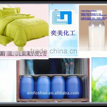 Foshan APEO free low price pigment printing thickener for pure conton fabric