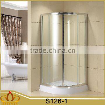 middle aluminium colum two door quadrant shower enclosures