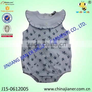 Girl Baby Bodysuit with Sleeveless Baby Cute and Sweet Clothing