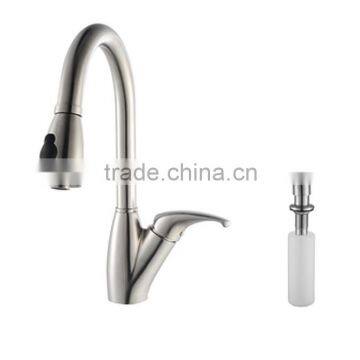 Brushed Nickel Commercial American Style Pull Out Kitchen Faucet 5877-BN