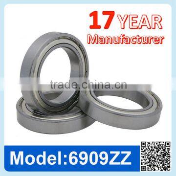 6909 ZZ RS Miniature Ball Bearing Deep Groove Ball Bearing