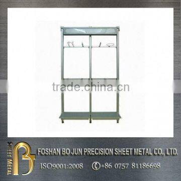 Made in china 2016 custom cheap price aluminum clothing display racks , metal customized racks china supplier