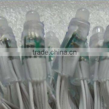 WHITE Wire IP68 DC12V Input 12mm Through-hole LED RGB Dump Node;100pcs a String photo-4