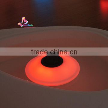 2016 new product UFO-shaped water lighting woofer speaker with 24 keys remote control wireless