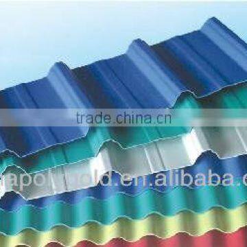 colorful corrugated roofing tiles