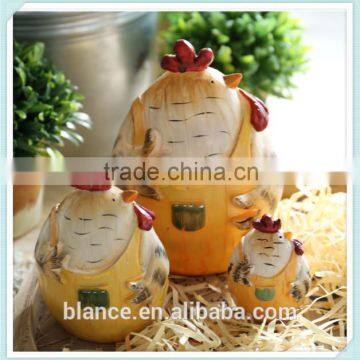 resin chicken figurine farm style