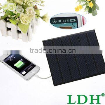 Portable 6v 3w 580-600MA Smart Solar Panel USB Solar Battery Charger For IPhone PDA Smart Phone MP3 MP4 Outdoor Travel photo-2
