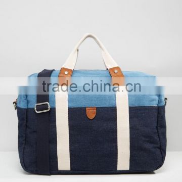 Denim Carryall weekender travel Bag