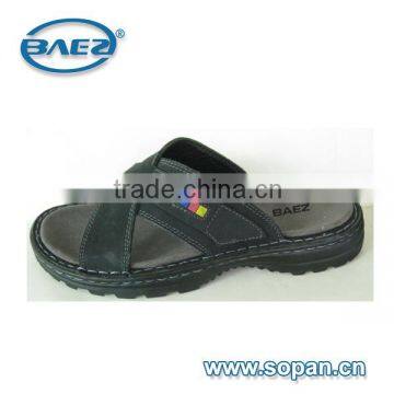 popular styles high quality leather sandals or slippers