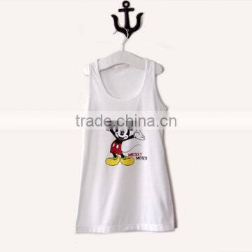 Wholesale dry fit printing tank top for kids,organic cotton tank top for printing