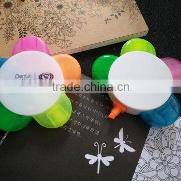 advertising promotion flower shaped gift highlighters