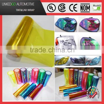 Top quality glossy car chameleon headlight film car lamp vinyl sticker for auto taillight