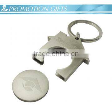 promotion custom house shaped metal keychain