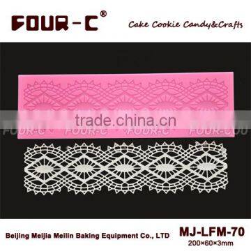 FOUR-C Lace Mat Silicone Mold Cake Decorating Supplies