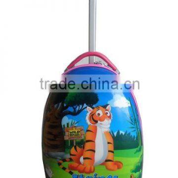 2015 high quality children case egg shaped trolley super cute luggage