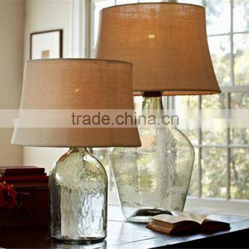 SAA Australia style bear bottle shape clear glass table lamp for dressing table decor
