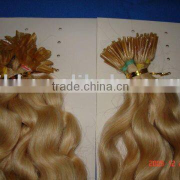 Keratin Hair Extension-U/I Type-brazilian Remy Human Hair -613# Blond Hair