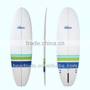 High quality resin fiberglass PU core beginner surfboards