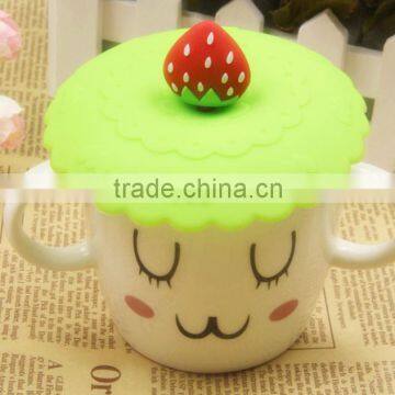 Hot Sales Fruit/animal Decoration Silicone Cup Lid photo-4