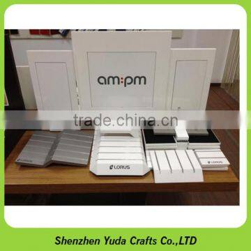 Stackable Wooden C Ring Stand Mdf Watch Display Counter Rack for Sale photo-2