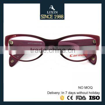 Fashion Womens Acetate Cat Eye Optical Eyeglasses Frames Elegant Temple for Lady's Eyewear Glasses X1177 photo-5