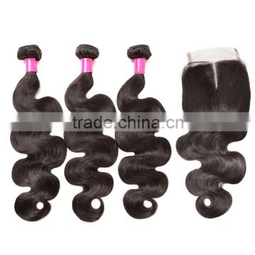 Wholesale Best Selling Virgin Hair Bundles With Lace Closure