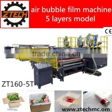CE ZT160-5T Automatic Expandable Series Ldpe Air Bubble Film Extruder Machine