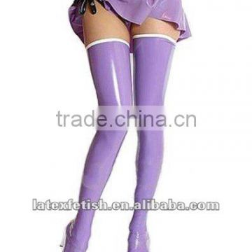 latex long sock 100%nature latex stockings