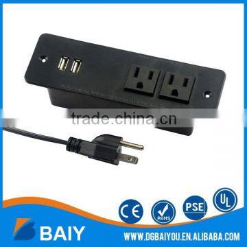 High Quality Hot Sale 3 Meter Plug Wire Conference Table Power Outlets Plugs photo-2