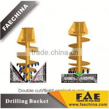 FAECHINA Construction Function,Double Start Single Flight Straight Helix Sand Auger,Pilling Rig