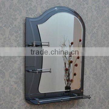 2013 Hottest Sales Double Shelf 2 Frameless Wall Mounted Mirrors Craftwork Artistic Mirrors