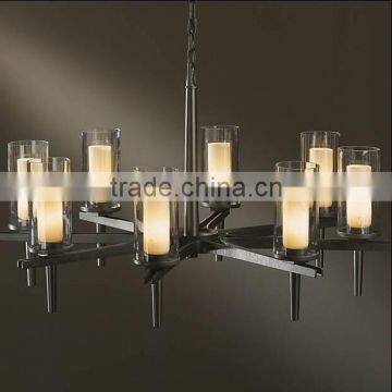 2015 new design glass shade chandelier