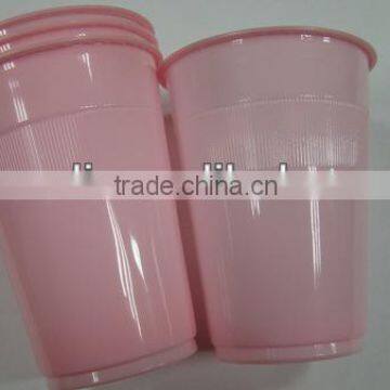 2014 hot sell 7oz 200ml disposable pink plastic tea cups,disposable plastic cup