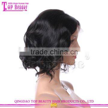 Natural Color 130 Density 8 Inch Short Bob Style Brazilain Virgin Human Hair Lace Front Wigs Short Human Hair Wigs photo-3
