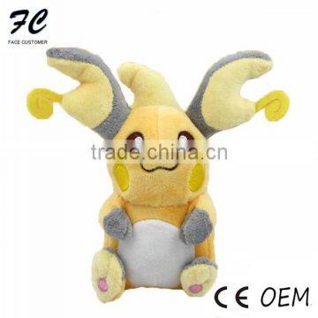Lovely pokemon Raichu plush toy with top quality