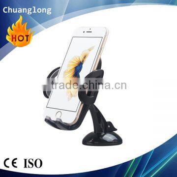 360 rotation one-hand-operated car cell phone holder