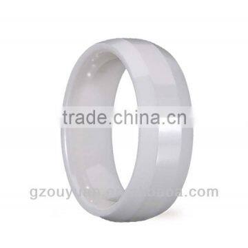 White Ceramic Ring, Women's White Ceramic Ring