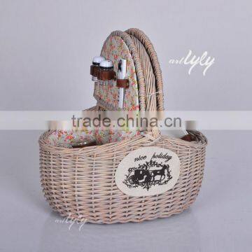 hand-weaving wicker oval picnic baskets