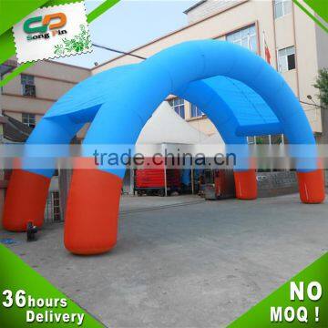 china supplier promotion inflatable rainbow arch with printed