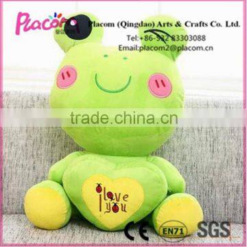 2016 Best selling Favorite Cute Customize Valentine's gifts and gifts Wholesale Plush toy Frog with heart