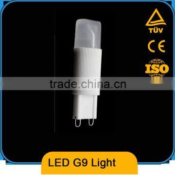 Newpeak good price LED G9 light 2.5w with CE ROHS, 12V, Lens optional 360 ,CRI>80Ra,UV-Stabilized Plastic Lens, Metal Body
