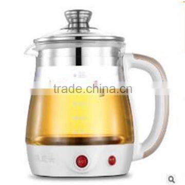 Multi-functional 1.8L USB Heatable borosilicate glass tea pot with handle and stainless steel lid wholesale