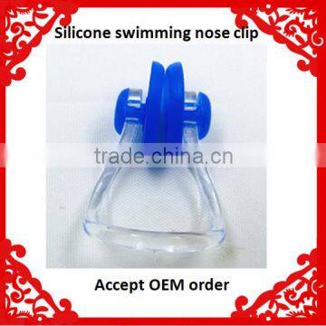 High quality Silicone Blue Swimming Nose Clips with best price